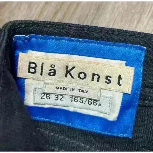 Acne Studios‎ Bla Konst Slim Fit Jeans in Climb Stay Black Size 26 Stretch Denim - Picture 6 of 11